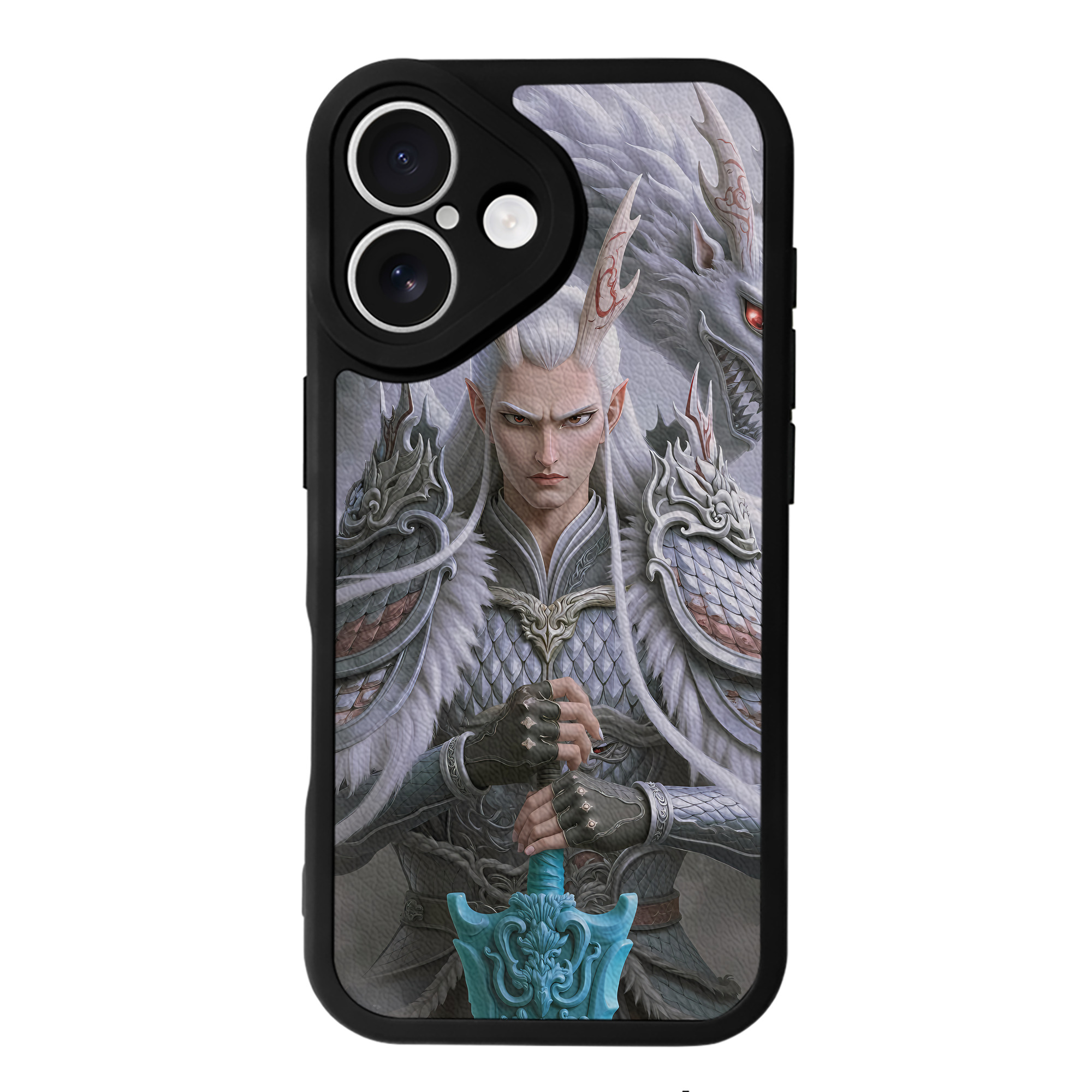 （画像用） Ne Zha 2 ナタ 魔童の大暴れ 【iPhone 16シリーズ対応】シリコンスマホケース（レザー調） 材質：シリコン
